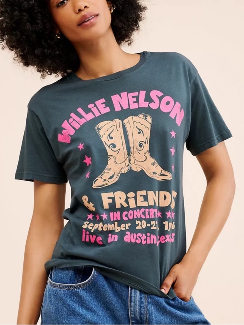 Letluv Willie Nelson Graphic Tee